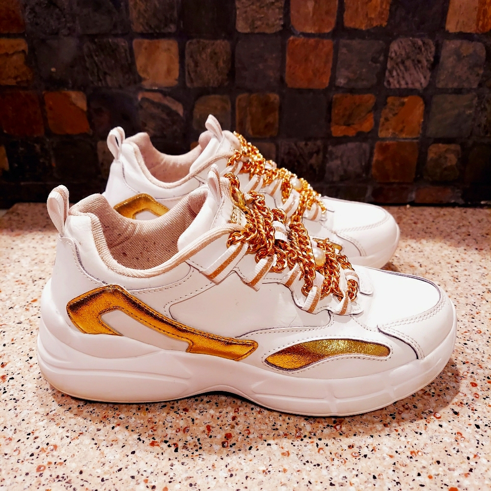 Skechers Gold Chain Sneakers - MAKE AN OFFER